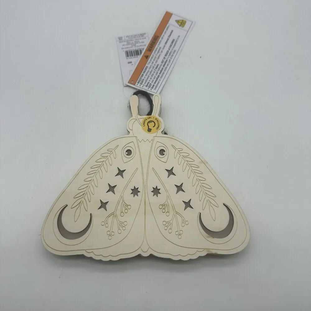 Make Market Celestial Moth DIY LED Wood Decor Halloween Witchy Craft Unfinished